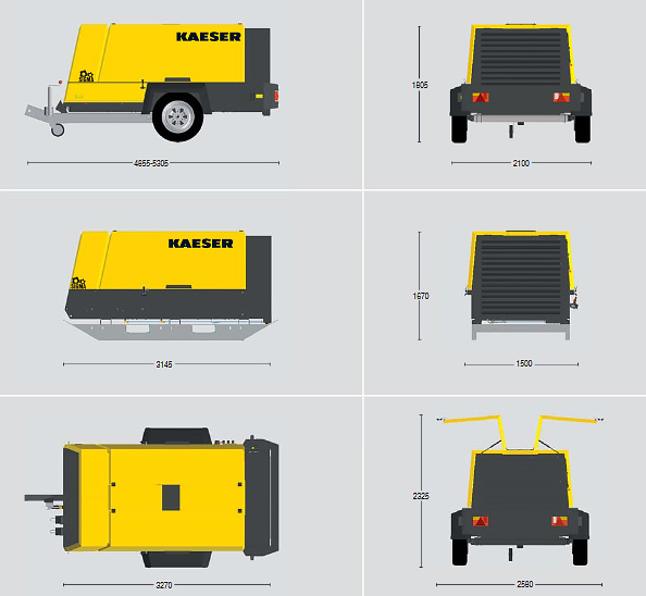 Габариты Kaeser M 130