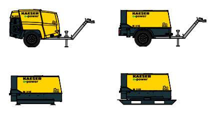 Варианты исполнения Kaeser M 31 E